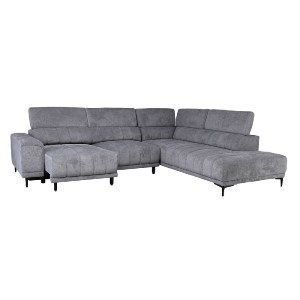 woo-48547_e-00025934_2-huge MASSIMO ΚΑΝΑΠΕΣ ΑΡΙΣΤΕΡΗ ΓΩΝΙΑ ΗΛΕΚΤΡΙΚΑ ΣΥΡΟΜΕΝΑ ΚΑΘΙΣΜΑΤΑ, ΥΦΑΣΜΑ WATER REPELLENT ΓΚΡΙ