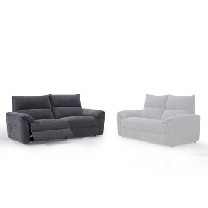 woo-48677 DALLAS RELAX ΚΑΝΑΠΕΣ 3-ΘΕΣΙΟΣ ΣΑΛΟΝΙΟΥ - ΚΑΘΙΣΤΙΚΟΥ, ΥΦΑΣΜΑ ΓΚΡΙ