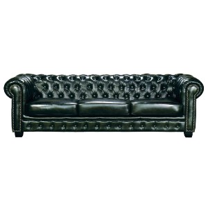 woo-48857 CHESTERFIELD BIRMINGHAM ΚΑΝΑΠΕΣ 4ΘΕΣΙΟΣ ΣΑΛΟΝΙΟΥ ΚΑΘΙΣΤΙΚΟΥ, ΔΕΡΜΑ ANTIQUEGREEN