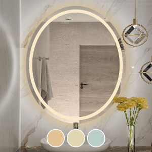woo-48970 LED-3 ΚΑΘΡΕΠΤΗΣ ΤΟΙΧΟΥ OVAL - ΦΩΤΙΖΟΜΕΝΟΣ - ΑΦΗΣ, ΜΕ 3 ΕΠΙΛΟΓΕΣ ΕΝΑΛΛΑΓΗΣ ΧΡΩΜΑΤΩΝ