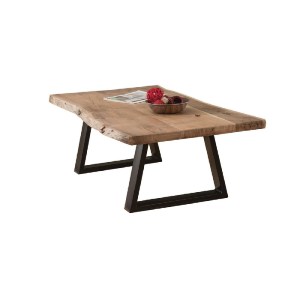 woo-50596 LIZARD-W SLIM ΤΡΑΠΕΖΙ ΣΑΛΟΝΙΟΥ ΚΑΘΙΣΤΙΚΟΥ, ΜΕΤΑΛΛΟ ΒΑΦΗ ΜΑΥΡΟ, ΞΥΛΟ ΑΚΑΚΙΑ ΦΥΣΙΚΟ