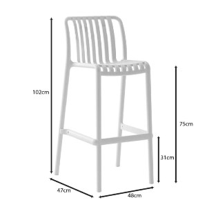 woo-50634_e-00025271_9-huge MODA ΣΚΑΜΠΟ BAR ΣΤΟΙΒΑΖΟΜΕΝΟ PP - UV PROTECTION, ΑΠΟΧΡΩΣΗ ΑΣΠΡΟ