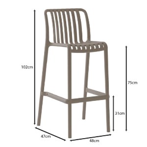 woo-50636_e-00025273_9-huge MODA ΣΚΑΜΠΟ BAR ΣΤΟΙΒΑΖΟΜΕΝΟ PP - UV PROTECTION, ΑΠΟΧΡΩΣΗ MOCHA