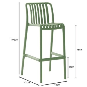 woo-50637_e-00025274_9-huge MODA ΣΚΑΜΠΟ BAR ΣΤΟΙΒΑΖΟΜΕΝΟ PP - UV PROTECTION, ΑΠΟΧΡΩΣΗ ΠΡΑΣΙΝΟ