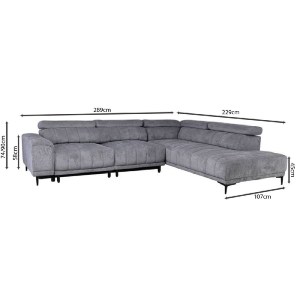 woo-50671_e-00025934_9-huge MASSIMO ΚΑΝΑΠΕΣ ΑΡΙΣΤΕΡΗ ΓΩΝΙΑ ΗΛΕΚΤΡΙΚΑ ΣΥΡΟΜΕΝΑ ΚΑΘΙΣΜΑΤΑ, ΥΦΑΣΜΑ WATER REPELLENT ΓΚΡΙ