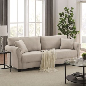 woo-50758 BRITAIN ΚΑΝΑΠΕΣ 3-ΘΕΣΙΟΣ ΣΑΛΟΝΙΟΥ - ΚΑΘΙΣΤΙΚΟΥ, ΥΦΑΣΜΑ ΜΠΕΖ