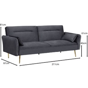 woo-50863_e-00024531_9-huge FLICK ΚΑΝΑΠΕΣ - ΚΡΕΒΑΤΙ ΣΑΛΟΝΙΟΥ - ΚΑΘΙΣΤΙΚΟΥ, 3ΘΕΣΙΟΣ ΥΦΑΣΜΑ VELURE ΓΚΡΙ