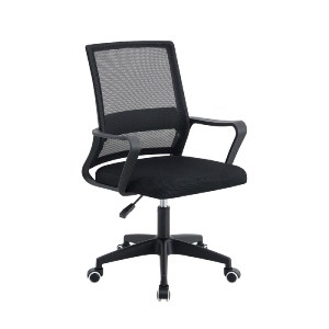 woo-50949 BF2112 ΠΟΛΥΘΡΟΝΑ ΓΡΑΦΕΙΟΥ ΥΦΑΣΜΑ ΜΑΥΡΟ MESH