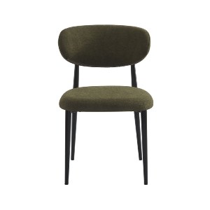 woo-51256 POINT ΚΑΡΕΚΛΑ ΤΡΑΠΕΖΑΡΙΑΣ ΜΕΤΑΛΛΟ ΒΑΦΗ ΜΑΥΡΟ, ΥΦΑΣΜΑ OLIVE GREEN