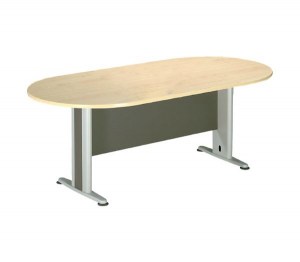 woo-96064 ΣΥΝΕΔΡΙΟΥ ΤΡΑΠΕΖΙ ΟΒΑΛ DARK GREY/BEECH