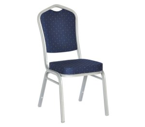 woo-97882 HILTON ΚΑΡΕΚΛΑ ΜΕΤΑΛΛΟ ΒΑΦΗ SILVER, ΥΦΑΣΜΑ ΜΠΛΕ