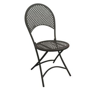 woo-99460 RONDO ΚΑΡΕΚΛΑ ΠΤΥΣΣΟΜΕΝΗ, ΜΕΤΑΛΛΟ MESH ΒΑΦΗ ΜΑΥΡΟ