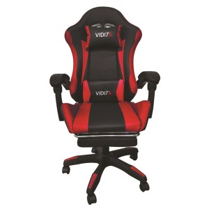 zougris-01.0292 A6060 ΜΑΥΡΟ/ΚΟΚΚΙΝΟ ΠΟΛΥΘΡΟΝΑ GAMING/ΜΕ ΥΠΟΠΟΔΙΟ