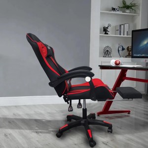 zougris-01.0292 A6060 ΜΑΥΡΟ/ΚΟΚΚΙΝΟ ΠΟΛΥΘΡΟΝΑ GAMING/ΜΕ ΥΠΟΠΟΔΙΟ