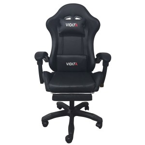 zougris-01.0293 A6060 ΜΑΥΡΟ ΠΟΛΥΘΡΟΝΑ GAMING/ΜΕ ΥΠΟΠΟΔΙΟ