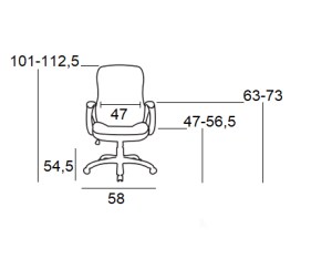 Zougris - 01.0633 BS9600 ΜΑΥΡΟ PVC ΠΟΛΥΘΡΟΝΑ ΓΡΑΦΕΙΟΥ