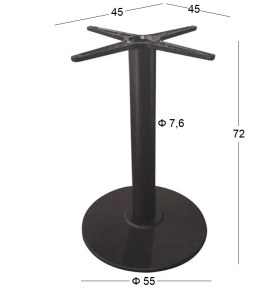 zougris-08.0037 FLAT ΣΤΡΟΓΓΥΛΗ Φ55Χ72ΕΚ. ΒΑΣΗ ΜΑΝΤΕΜΙ ΜΕ ΡΕΓ/ΡΟΥΣ
