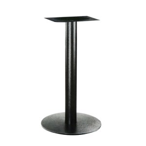 zougris-08.0074 FLAT ΣΤΡΟΓΓΥΛΗ Φ45Χ72ΕΚ. ΒΑΣΗ ΜΕΤΑΛΛΙΚΗ ΜΑΥΡΗ