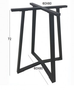 Zougris - 08.0161 BISTRO 60X60X72ΕΚ. ΒΑΣΗ ΜΕΤΑΛΛΙΚΗ ΜΕ ΡΕΓ/ΡΟΥΣ