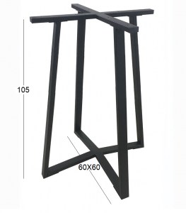 Zougris - 08.0162 BISTRO ΨΗΛΗ 60X60X105ΕΚ. ΒΑΣΗ ΜΕΤΑΛΛΙΚΗ ΜΕ ΡΕΓ/ΡΟΥΣ