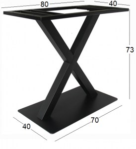 Zougris - 08.0170 PRIME 70X40X73ΕΚ.ΜΑΚΡ/ΝΗ ΒΑΣΗ ΜΕΤΑΛΛΙΚΗ