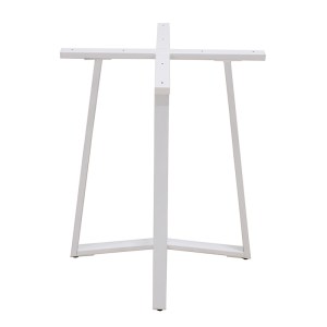 Zougris - 08.0276 BISTRO 60X60X72ΕΚ. WHITE ΒΑΣΗ ΜΕΤΑΛΛΙΚΗ ΜΕ ΡΕΓ/ΡΟΥΣ