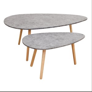 zougris-09.0618 TAMY ΣΕΤ 2ΤΜΧ. CEMENT COLOR 116Χ65Χ45 & 75Χ43Χ40ΕΚ. ΤΡΑΠΕΖΙ ΣΑΛΟΝΙΟΥ