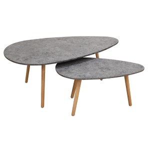 zougris-09.0618 TAMY ΣΕΤ 2ΤΜΧ. CEMENT COLOR 116Χ65Χ45 & 75Χ43Χ40ΕΚ. ΤΡΑΠΕΖΙ ΣΑΛΟΝΙΟΥ