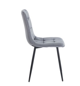zougris-11.1617 OSCAR GREY VELVET ΥΦΑΣΜΑ ΚΑΡΕΚΛΑ ΜΕΤΑΛΛΙΚΗ