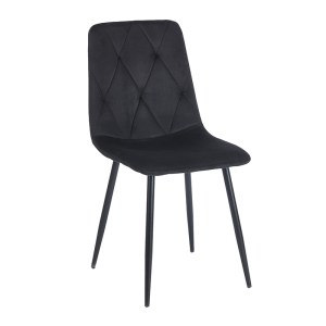 zougris-11.1622 EVA BLACK VELVET ΥΦΑΣΜΑ ΚΑΡΕΚΛΑ ΜΕΤΑΛΛΙΚΗ