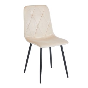 zougris-11.1623 EVA BEIGE VELVET ΥΦΑΣΜΑ ΚΑΡΕΚΛΑ ΜΕΤΑΛΛΙΚΗ