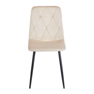 zougris-11.1623 EVA BEIGE VELVET ΥΦΑΣΜΑ ΚΑΡΕΚΛΑ ΜΕΤΑΛΛΙΚΗ