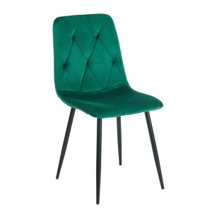 zougris-11.1624 EVA GREEN VELVET ΥΦΑΣΜΑ ΚΑΡΕΚΛΑ ΜΕΤΑΛΛΙΚΗ