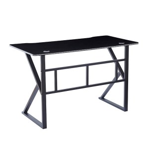 zougris-12.0065 ΓΡΑΦΕΙΟ 120X60X75ΕΚ.ΜΑΥΡΟ MDF/ΜΑΥΡΟ ΜΕΤΑΛΛΙΚΟ