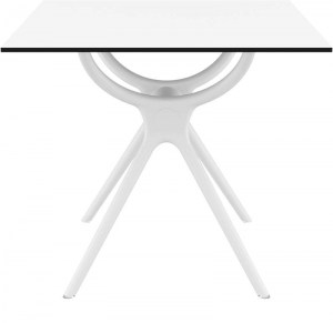 zougris-20.0181 AIR ΤΡΑΠΕΖΙ 80Χ80Χ74ΕΚ. WHITE LAMINATE 12MM