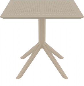 zougris-20.0247 SKY TAUPE 80X80X74ΕΚ. ΤΡΑΠΕΖΙ ΠΟΛ/ΝΙΟΥ