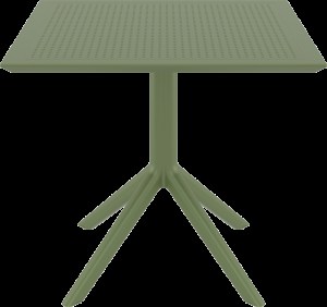 zougris-20.0248 SKY OLIVE GREEN 80X80X74ΕΚ. ΤΡΑΠΕΖΙ  ΠΟΛ/ΝΙΟΥ