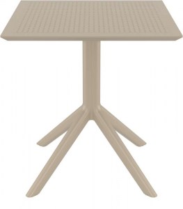 zougris-20.0251 SKY TAUPE 70X70X74ΕΚ. ΤΡΑΠΕΖΙ ΠΟΛ/ΝΙΟΥ