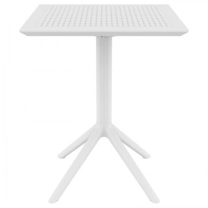 zougris-20.0280 SKY WHITE 60Χ60X74ΕΚ. ΤΡΑΠΕΖΙ ΠΤΥΣ/ΝΟ ΠΟΛ/ΝΙΟΥ