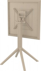 zougris-20.0281 SKY TAUPE 60Χ60X74ΕΚ. ΤΡΑΠΕΖΙ ΠΤΥΣ/ΝΟ ΠΟΛ/ΝΙΟΥ
