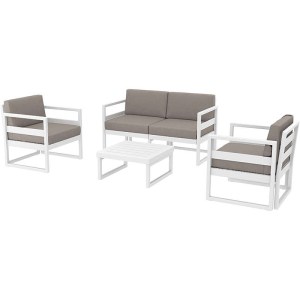 zougris-20.0447 MYKONOS SET 2ΘΕΣ.WHITE ΜΕ ΜΑΞ.(2ΘΕΣ.+2ΠΟΛ.+ΤΡΑΠ 65ΕΚ.)