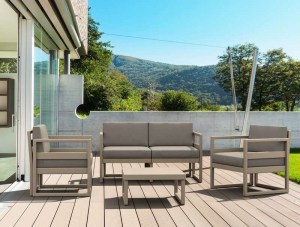 Zougris - 20.0448 MYKONOS SET 2ΘΕΣ.TAUPE/ΜΑΞ. BEIGE(2ΘΕΣ.+2ΠΟΛ.+ΤΡΑΠ 65ΕΚ.)