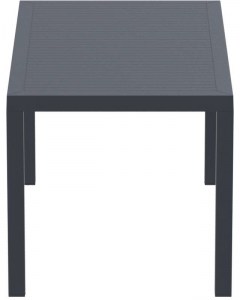 zougris-20.0530 ARES ΤΡΑΠΕΖΙ 140Χ80Χ75ΕΚ. DARK GREY ΠΟΛ/ΝΙΟΥ
