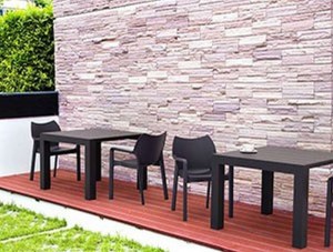 zougris-20.0570 VEGAS DARK GREY 100X100/140Χ75ΕΚ. ΕΠΕΚΤ. ΤΡΑΠΕΖΙ ΠΟΛ/ΝΙΟΥ