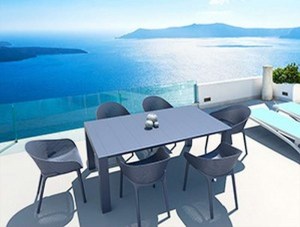 zougris-20.0577 VEGAS DARK GREY 100X180/220Χ75ΕΚ. ΕΠΕΚΤ.ΤΡΑΠΕΖΙ ΠΟΛ/ΝΙΟΥ