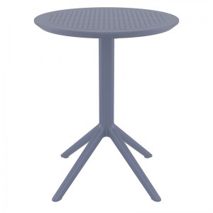 zougris-20.0728 SKY DARK GREY Φ60X74ΕΚ. ΤΡΑΠΕΖΙ ΠΤΥΣ/ΝΟ ΠΟΛ/ΝΙΟΥ