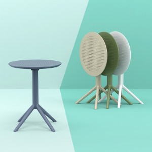 zougris-20.0728 SKY DARK GREY Φ60X74ΕΚ. ΤΡΑΠΕΖΙ ΠΤΥΣ/ΝΟ ΠΟΛ/ΝΙΟΥ