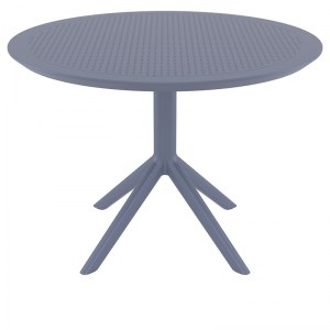 zougris-20.0810 SKY DARK GREY Φ105X74ΕΚ. ΤΡΑΠΕΖΙ ΠΟΛ/ΝΙΟΥ