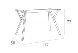 Zougris - 20.0817 MAX ΒΑΣΗ BLACK MEDIUM 117X58X72ΕΚ. ΠΟΛ/ΝΙΟΥ
