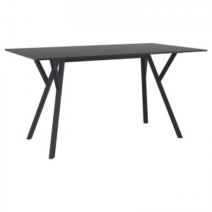 zougris-20.0827 MAX ΤΡΑΠΕΖΙ 140X80Χ74ΕΚ. BLACK LAMINATE 12MM
